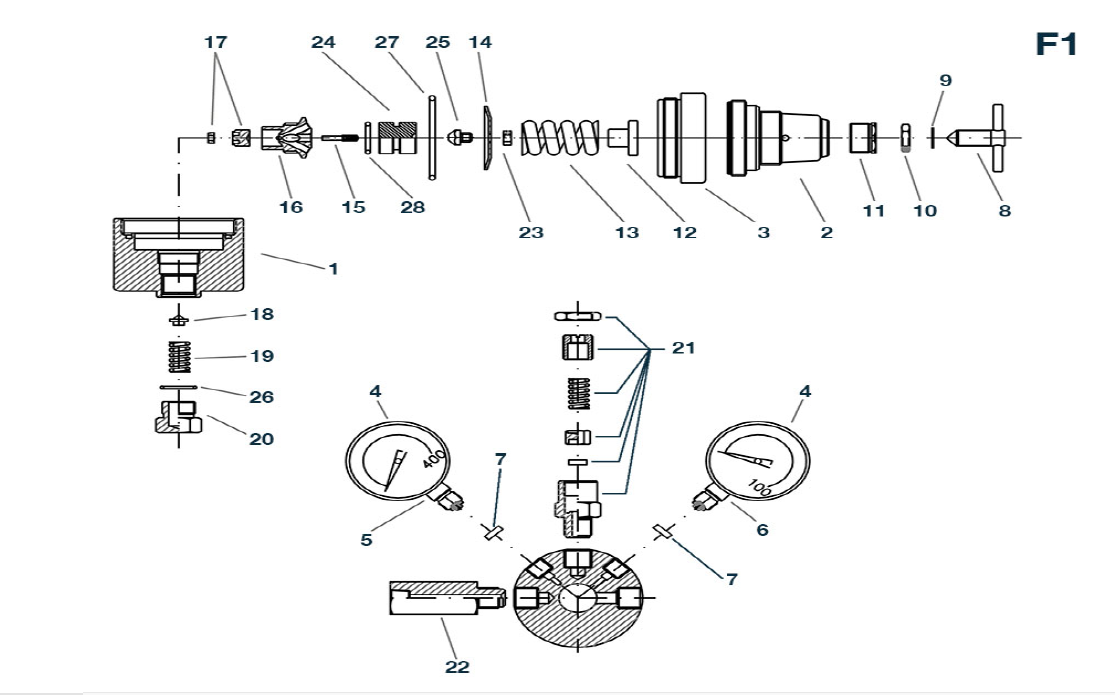 AIR PRESSURE REGULATOR WORKING WITH PILOT REGULATOR
